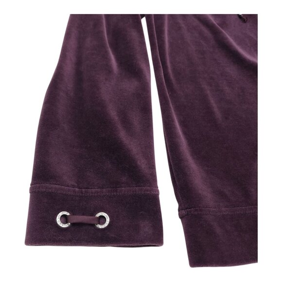 Chicos Zenergy Womens Purple Velvet Zip-Up Jacket Size 3 - Picture 6 of 8